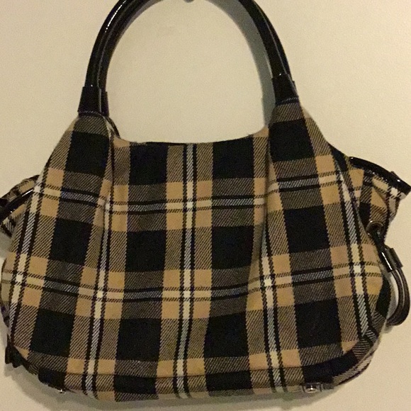 Used twice Kate Spade Soft Wool Plaid Tote/Handbag - Picture 3 of 11